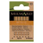 Aiguilles machine pour fil métallique 80/12 - lot de 6 - Milward