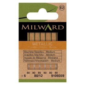 Aiguilles machine pour fil métallique 80/12 - lot de 6 - Milward