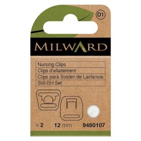 Attaches pour soutien-gorge d’allaitement 12 mm - lot de 2 - Milward