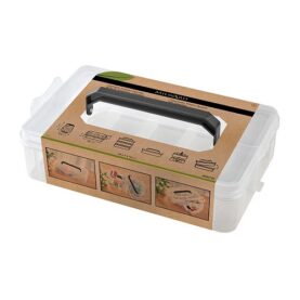 Boîte de rangement empilable avec poignée 25 × 16 × 7 cm - Milward