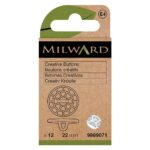 Boutons à recouvrir de fil 22 mm - lot de 12 - Milward