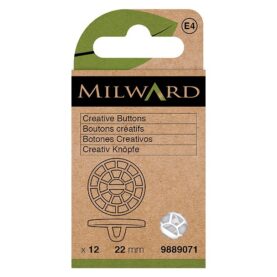 Boutons à recouvrir de fil 22 mm - lot de 12 - Milward