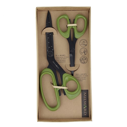 Coffret ciseaux de couture 21 cm et ciseaux à broder 13,5 cm - Milward Coffret ciseaux de couture 21 cm et ciseaux à broder 13,5 cm - Milward