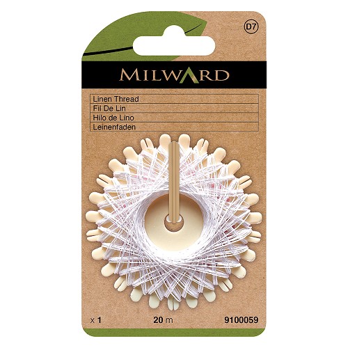 Fil de lin 20 m - Blanc - Milward Fil de lin 20 m - Blanc - Milward