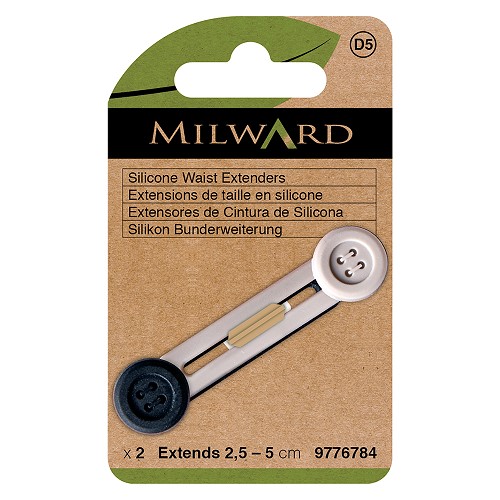 Rallonges de ceinture 2,5 à 5 cm - lot de 2 - Milward Rallonges de ceinture 2,5 à 5 cm - lot de 2 - Milward