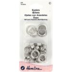 Œillets argentés 10 mm - lot de 24