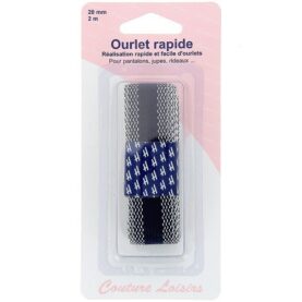 Ourlet rapide thermocollant 20 mm marine - 2 m