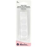 Pastilles auto-agrippantes adhésives 20 mm blanches - lot de 8