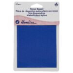 Pièce de réparation adhésive nylon 10 × 20 cm - bleu