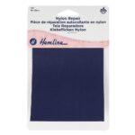 Pièce de réparation adhésive nylon 10 × 20 cm - bleu marine