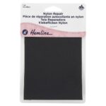 Pièce de réparation adhésive nylon 10 × 20 cm - noir