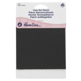 Pièce thermocollante 44 × 12 cm - noir