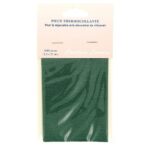 Pièce thermocollante percale 11,5 × 25 cm - vert foncé