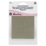 Pièce thermocollante polycoton 24 × 9 cm - kaki