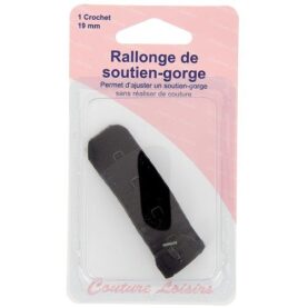 Rallonge de soutien-gorge 19 mm noire