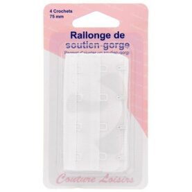 Rallonge de soutien-gorge 75 mm blanche