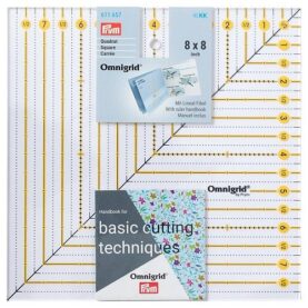 Règle de patchwork carrée Omnigrid 8 × 8 pouces