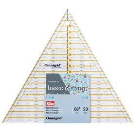 Règle triangulaire Multi Omnigrid 20 cm - métrique