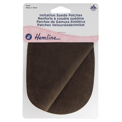 Renforts coudières suédine marron 15 × 10 cm - lot de 2 Renforts coudières suédine marron 15 × 10 cm - lot de 2