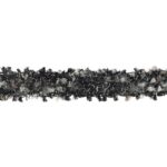 Ruban Chanel 17 mm au mètre - Noir et gris