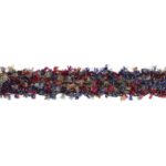 Ruban Chanel 17 mm au mètre - Rouge et bleu