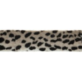 Ruban fausse fourrure 50 mm au mètre - Guépard