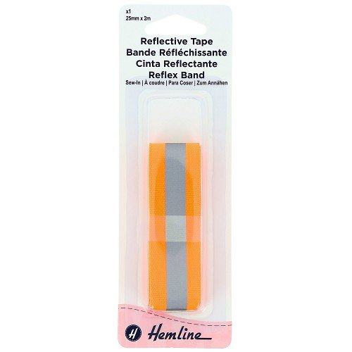 Ruban réfléchissant à coudre orange - 2 m Ruban réfléchissant à coudre orange - 2 m