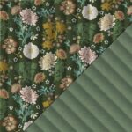 Tissu boutis matelassé réversible Everly – Kaki