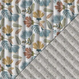 Tissu boutis matelassé réversible Jocelyne – Multicolore