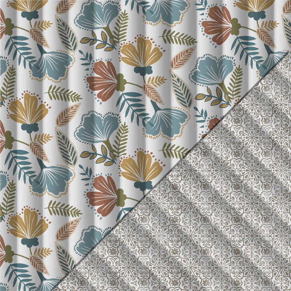 Tissu boutis matelassé réversible Jocelyne – Multicolore (1) Tissu boutis matelassé réversible Jocelyne – Multicolore