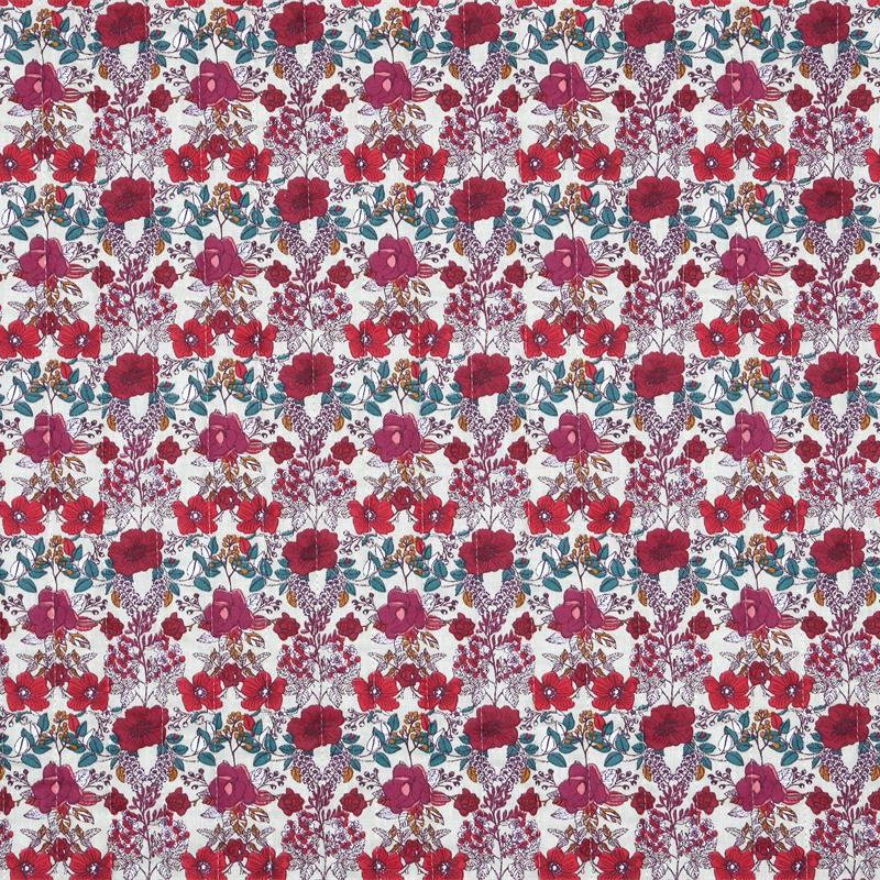 Tissu boutis matelassé réversible Madison – Rouge (1) Tissu boutis matelassé réversible Madison – Rouge