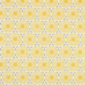 Toile cirée PVC Cycas – Moutarde