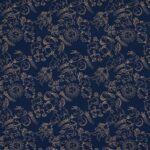 Toile de coton Astral édition Thevenon Paris - Marine