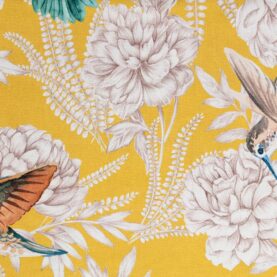 Toile de coton Forever édition Thevenon Paris - Fond jaune