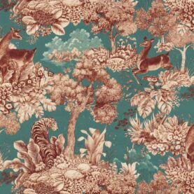 Toile de coton Gaïa édition Thevenon Paris - Malachite