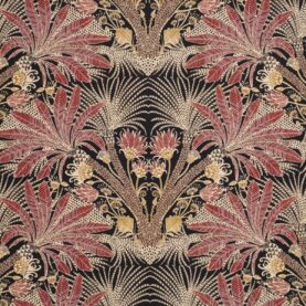 Toile de coton Grand Hôtel édition Thevenon Paris - Fond noir