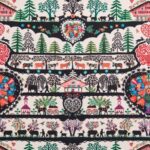 Toile de coton Gstaadt édition Thevenon Paris - Multicolore