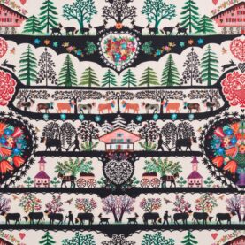 Toile de coton Gstaadt édition Thevenon Paris - Multicolore
