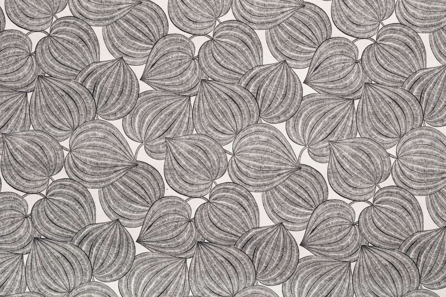 Toile de coton Harvest édition Thevenon Paris - Noir fond gris Toile de coton Harvest édition Thevenon Paris - Noir fond gris