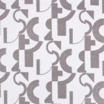 Toile de coton Héros édition Thevenon Paris - Taupe fond écru