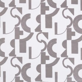 Toile de coton Héros édition Thevenon Paris - Taupe fond écru