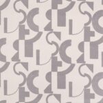 Toile de coton Héros édition Thevenon Paris - Taupe fond ficelle