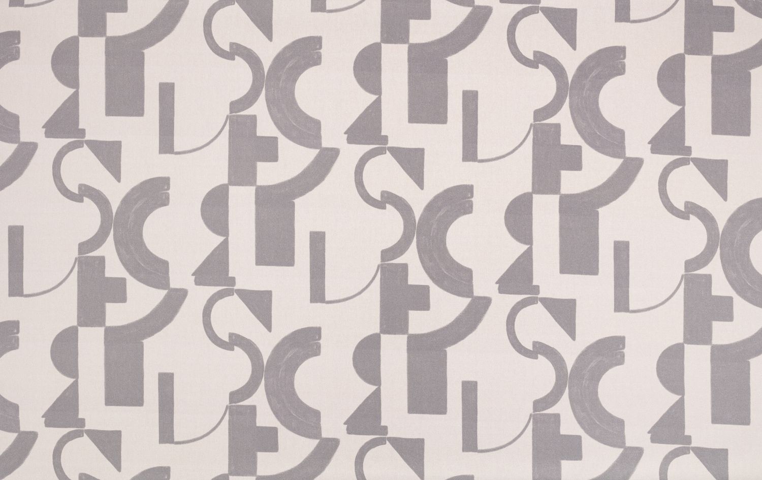 Toile de coton Héros édition Thevenon Paris - Taupe fond ficelle Toile de coton Héros édition Thevenon Paris - Taupe fond ficelle