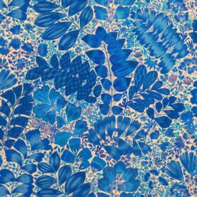 Toile de coton Jade édition Thevenon Paris - Bleu