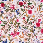 Toile de coton Jardin des secrets édition Thevenon Paris - Fond écru