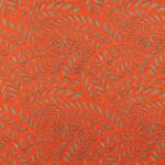 Toile de coton Muse édition Thevenon Paris - Fond orange