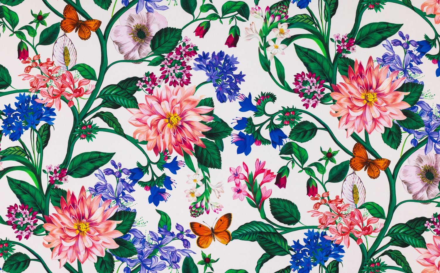 Toile de coton My World édition Thevenon Paris - Fond crème Toile de coton My World édition Thevenon Paris - Fond crème