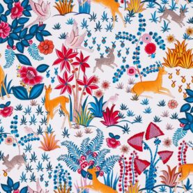 Toile de coton Paradis Island édition Thevenon Paris - Multicolore