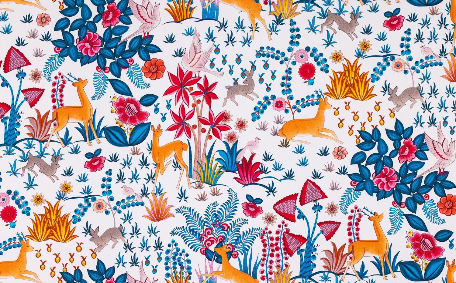 Toile de coton Paradis Island édition Thevenon Paris - Multicolore Toile de coton Paradis Island édition Thevenon Paris - Multicolore