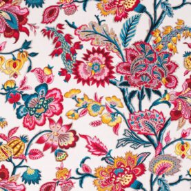 Toile de coton Romy édition Thevenon Paris - Fond grège